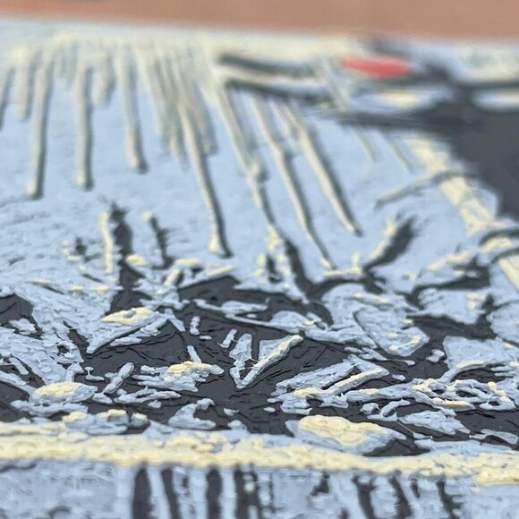 Scary Girl Wall Art, Creepy Girl Art, Creepy Girl Red Heart - Picture 9 of 10